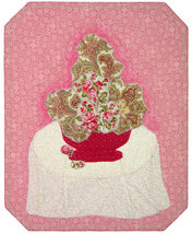 An item in the Art category: Milady's Flowers: Quilted Art Wall Hanging