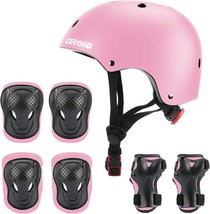 CELOID Kids Helmet Pad Set,Adjustable Kids Skateboard Bike Helmet Knee &amp; Elbow - £35.95 GBP