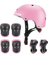 CELOID Kids Helmet Pad Set,Adjustable Kids Skateboard Bike Helmet Knee &amp;... - £35.37 GBP