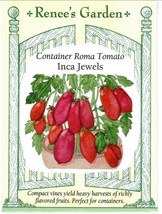 GUNEL Tomato Container Roma Inca Jewels Heirloom Vegetable Seeds Renee&#39;s... - $8.00