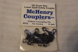HO Scale McHenry Couplers, Package of 12, #312 Couplers without uncoupling pins - £15.72 GBP