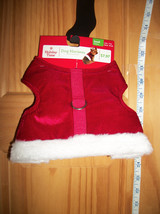 SimplyDog Pet Clothes Small Dog Harness New Santa Suit Christmas Holiday... - £6.06 GBP