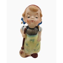 Lipper Mann Kissing Girl Figurine Mop Ceramic Japan Vintage Decor 1950s 6 inch - £13.93 GBP