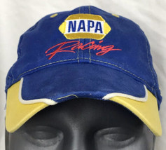 Nascar NAPA Racing Michael Waltrip Vintage Hat baseball cap Blue Yellow - £8.87 GBP