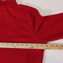Adidas Climalite LATECH Men's Red 1/4 Zip Pullover Shirt Long Sleeve Size Medium image 14