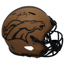 John Elway Autographed Broncos Salute to Service Authentic Speed Helmet ... - £633.86 GBP