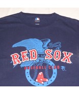 MLB Boston Red Sox Baseball Blue Graphic T Shirt Mens Extra Large Short ... - £7.93 GBP