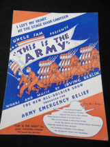 Vintage This is the Army  By Irving Berlin Sheet Music 1942 - £4.77 GBP