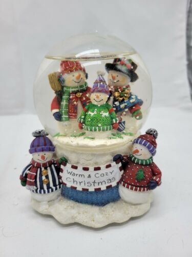 Let It Snow Snowman Snow Globe The San Francisco Music Box Company Christmas - £19.02 GBP