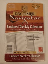 Day-Timer Navigator Desk Size (5.5&quot; X 8.5&quot;) 6 Month Undated Weekly Calen... - £10.35 GBP