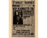 Daily Prophet Harry Potter New Headmaster For Hogwarts Replica   Severus... - $2.10