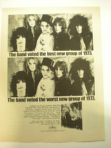 New York Dolls Advertisement  8x10 Poster From The  70&#39;s  A Classic Gem!! - £21.64 GBP
