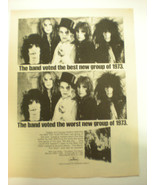 NEW YORK DOLLS ADVERTISEMENT  8x10 Poster FROM THE  70&#39;s  A Classic Gem!! - £21.49 GBP