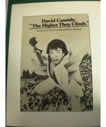 DAVID CASSIDY 8x10 Poster 70&#39;s for &quot;Higher they Climb&quot; ( first solo album) - £14.32 GBP