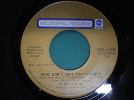 STEELY DAN- Rikki don&#39;t Lose That Number  - Classic Vinyl Single- 1974 - £24.36 GBP