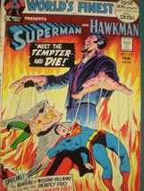 Superman and Hawkman Feb 209 Vintage Classic Comic A Real Gem! - £11.25 GBP