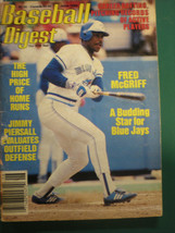 1989 Baseball Digest: Fred McGriff - Toronto Blue Jays a Canadian Classic Issue - £16.30 GBP