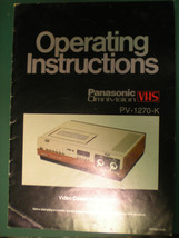 Panasonic Operating Instructions For VHS Player from 1981 - £15.56 GBP