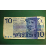 NETHERLANDS TIEN GULDEN 1968 FRANZ HALS P.91b - £15.91 GBP