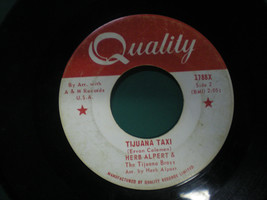 Herb Albert  Tijuana Taxi  Canadian  Classic Vinyl Single - £14.45 GBP