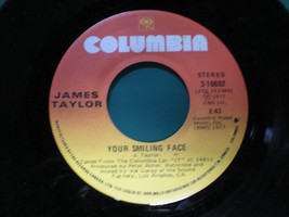 James Taylor  Your Smiling Face   1977 Canadian  Classic Vinyl Single - £32.93 GBP