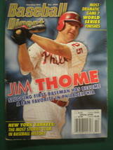 BASEBALL DIGEST MAGAZINE OCT 2004 JIM THOME A classic magazine! - £11.50 GBP
