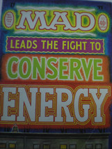 Mad Magazine 38 Yr Old Classic No 168   Conserve Energy  A Gem! - £24.43 GBP