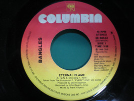BANGLES -Eternal Flame - Classic Single - Columbia Label - £5.14 GBP