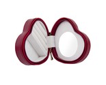 Bey Berk Red Leather Small Heart Shaped Jewelry Box - £35.40 GBP