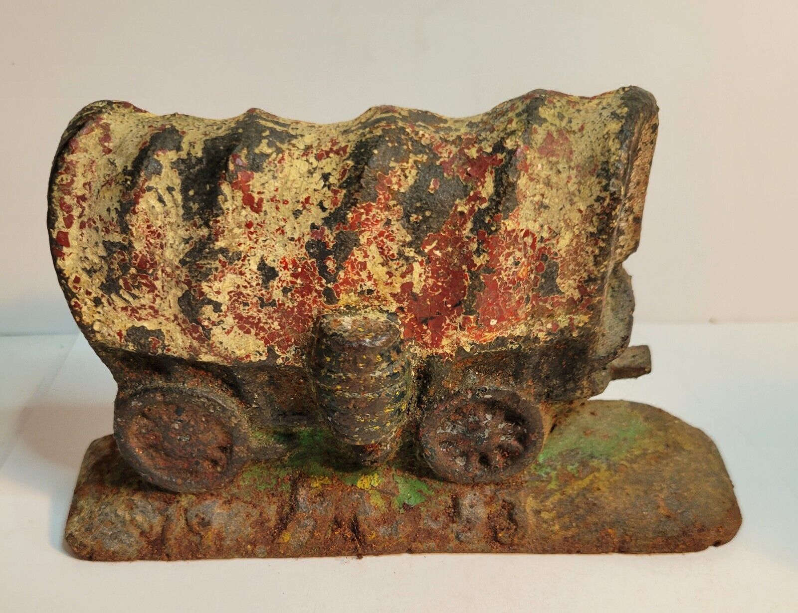 Cast Iron Covered Wagon Door Stop or Book End - $39.00