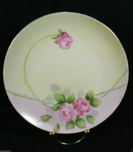 Vintage Decorative porcelain hand painted Cream &amp; Pink Roses Nippon 8&quot; P... - £102.68 GBP