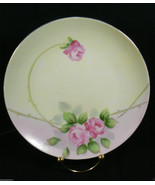 Vintage Decorative porcelain hand painted Cream &amp; Pink Roses Nippon 8&quot; P... - £105.51 GBP