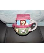 Noah&#39;s Ark Tea Pot Painted Fine Ceramic NEW - $49.33 CAD
