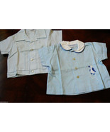 VTG lot of  2 Toddle Tyke Baby in the Carriage by Bo Peep Blye Baby Shirts - £23.98 GBP
