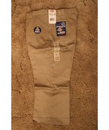 DICKIES Girl&#39;s Junior Khaki School Uniform Capri Sz 13 Boot Cut 34&quot; x  22&quot; - $20.23 CAD
