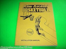 Strata Rim Rocking Basketball Original Video Arcade Game Manual 1991 - $8.90