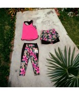 Avia workout Set for Girls leggings shorts and tank top Size M 7-8 and S... - $19.80