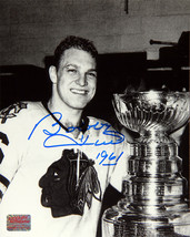 Bobby Hull Autographed 8x10 Photograph (Stanley Cup) - Chicago Blackhawks - $50.00