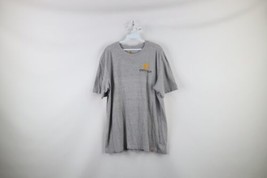 Carhartt Detroit Mens Large Faded Spell Out Double Sided T-Shirt Heather Gray - £27.65 GBP