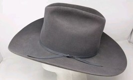 Vintage Marlboro Man Edition Cowboy Western Wool Felt Hat Size 7 Granite Gray - £61.85 GBP