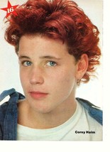 Corey Haim magazine pinup clipping vintage 1980’s close up red hair Teen... - £2.75 GBP