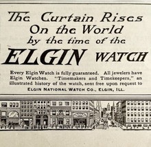 1904 Elgin Time Pocket Watch Advertisement Downtown Jewelry Ephemera 4.7... - £10.38 GBP