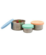 Net Zero Co. Snack Town Triad Stainless Steel Containers Set of 3 NEW - $26.05 CAD
