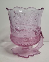 Mosser Glass Acorn Spooner Footed Leaf Paneled &amp; Embossed - £31.17 GBP