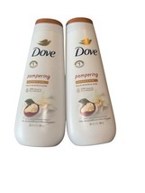 LOT 2  DOVE BODYWASH PAMPERING SHEA BUTTER &amp; VANILLA BODY WASH 20 FL OZ ... - £11.60 GBP