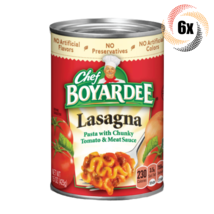 6x Cans Chef Boyardee Lasagna Pasta With Chunky Tomato &amp; Meat Sauce 15oz - $28.73