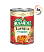 6x Cans Chef Boyardee Lasagna Pasta With Chunky Tomato &amp; Meat Sauce 15oz - $554.22 MXN