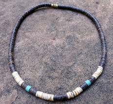 Necklace Native American south west USA 12&quot; long  stone original  vintage - $19.14