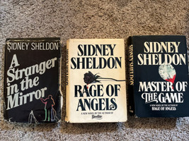 Lot Of 3 Vintage Sidney Sheldon 1st Printing Books Stranger Rage Angels Master - £25.72 GBP