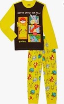 Pokemon Characters Boys 2 Piece Pajama PJ Set Long Sleeve Size Small 6/7 NEW  - $21.73
